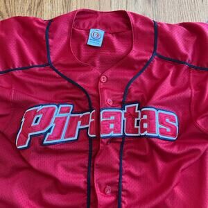 Piratas Jersey Men's 40 Beisport Brand Made in Mexico Red 10 on Back